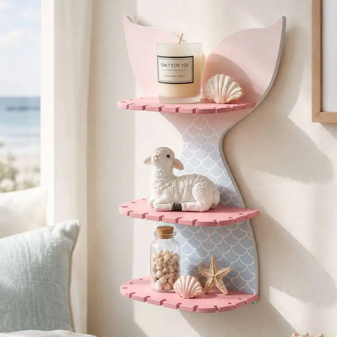 Mermaid Tail Wall Shelf