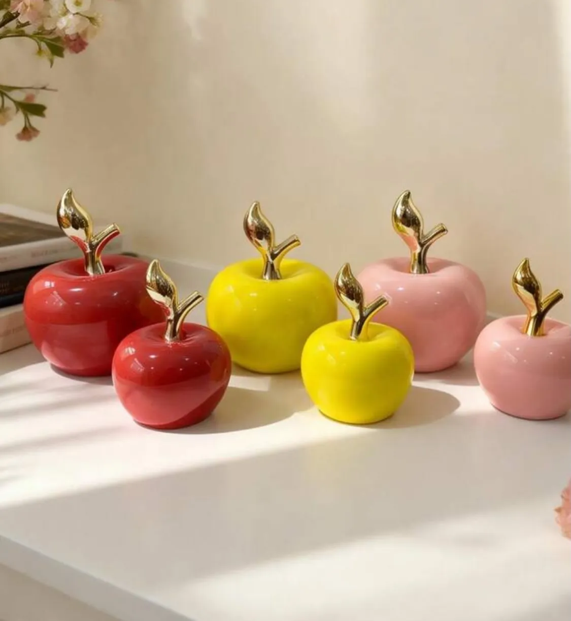 Heart Pattern Ceramic Pumpkin Containers