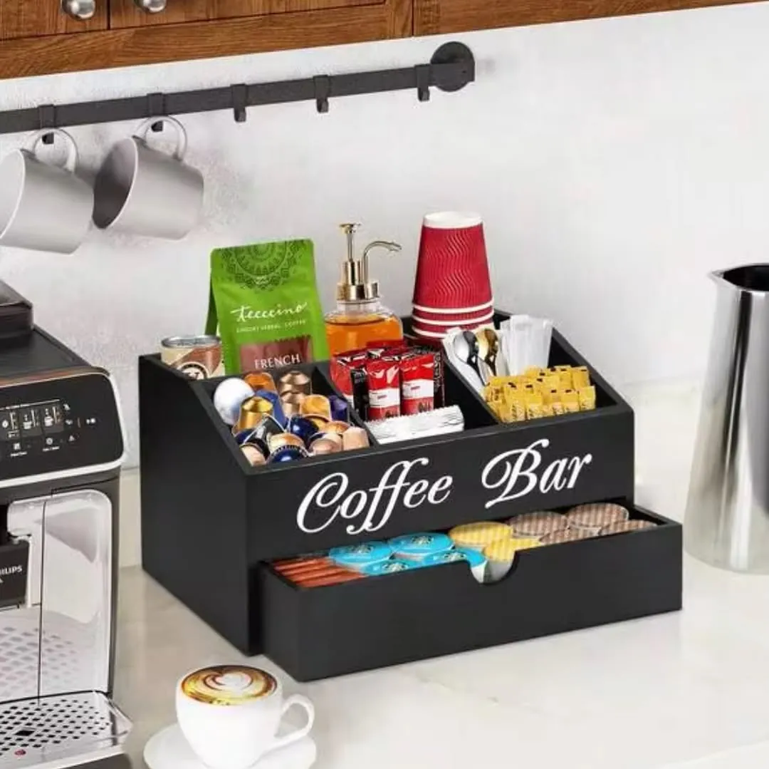 Coffee Bar Organizer Station