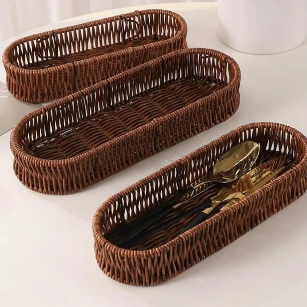 Bamboo Serving Trays Set