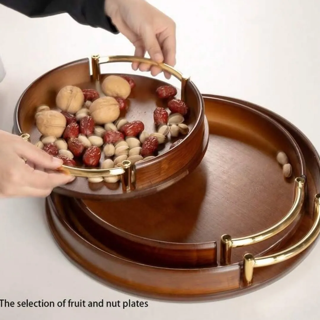 Bamboo Serving Trays Set
