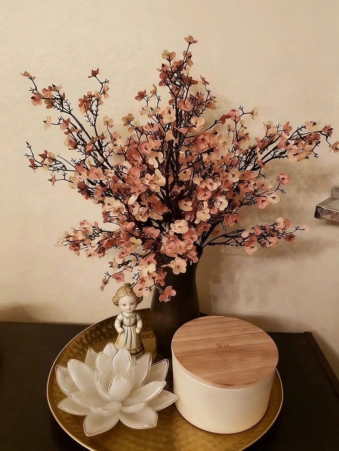 Decorative Vase with Pomegranate Branches