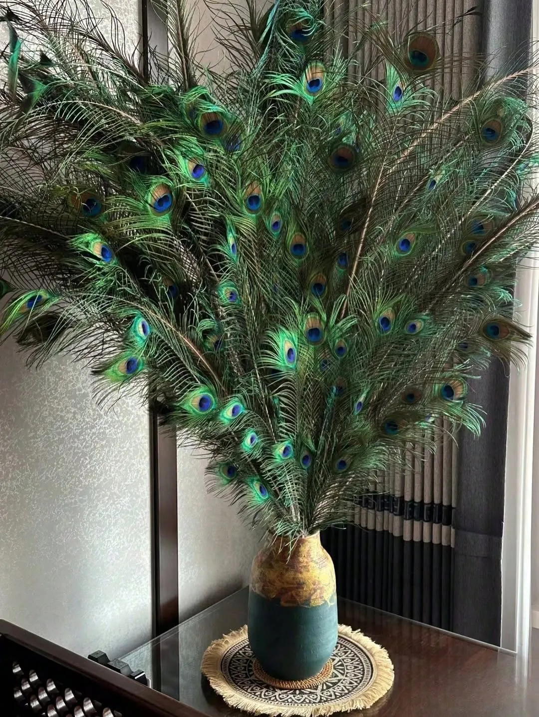 Decorative Vase with Pomegranate Branches
