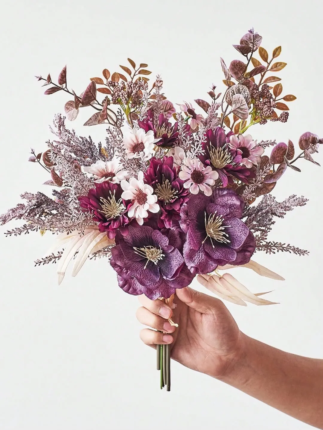 Decorative Vase with Pomegranate Branches