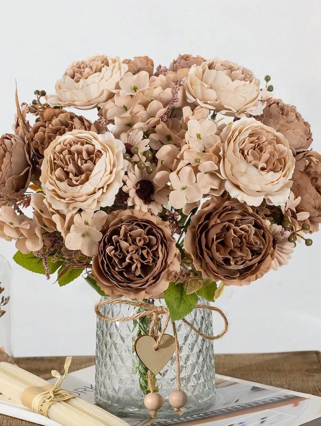 Decorative Vase with Pomegranate Branches