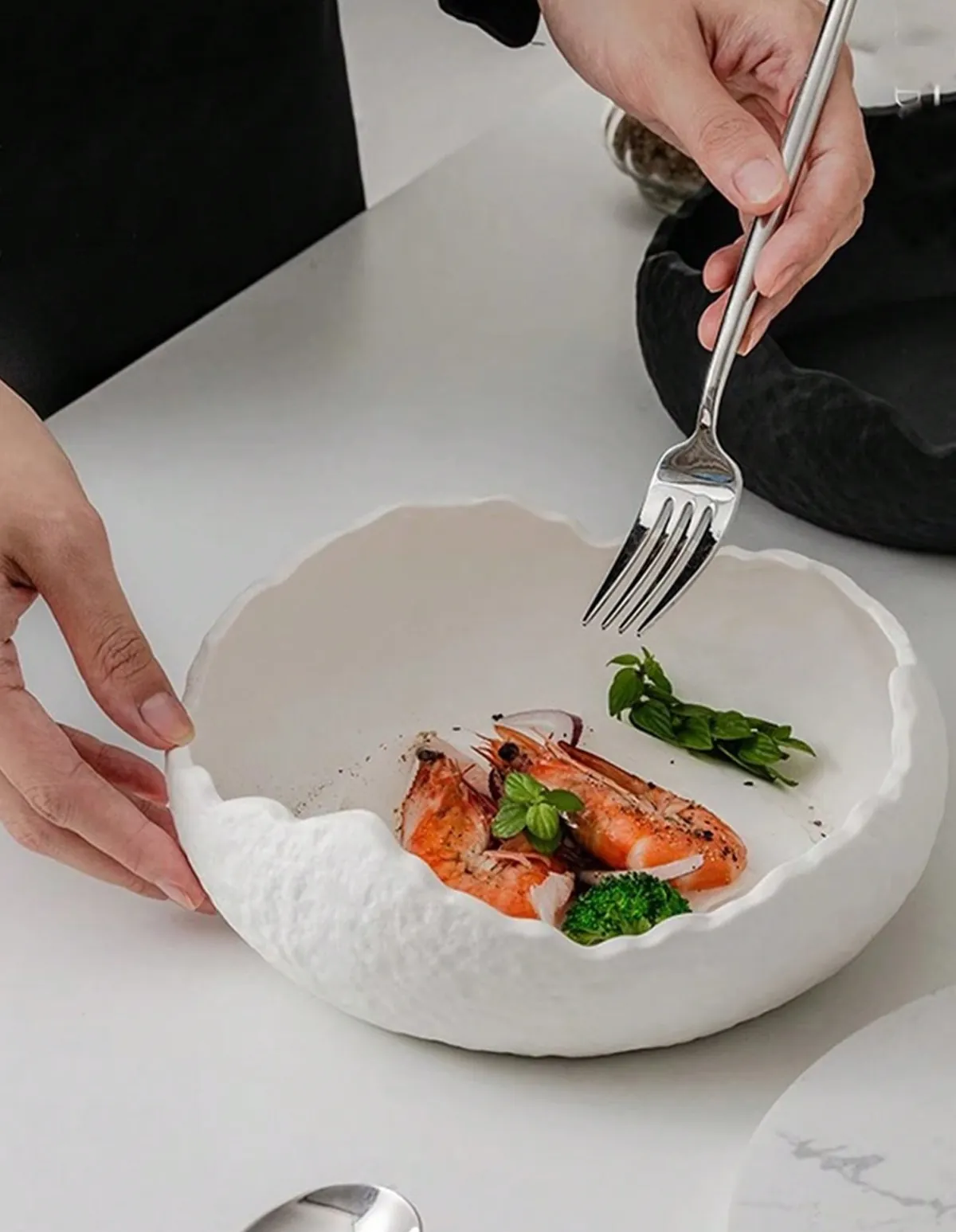 Decorative Ceramic Serving Bowl