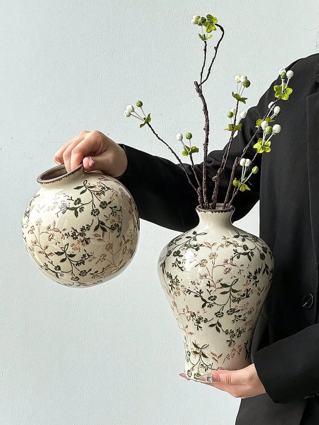 Floral Ceramic Decorative Vase
