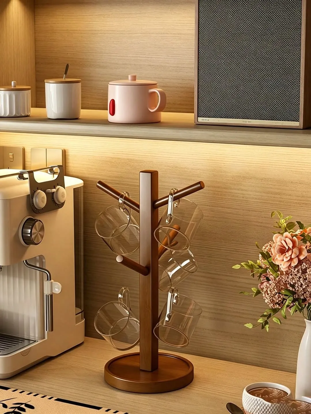 Wooden Perfume Display Stand