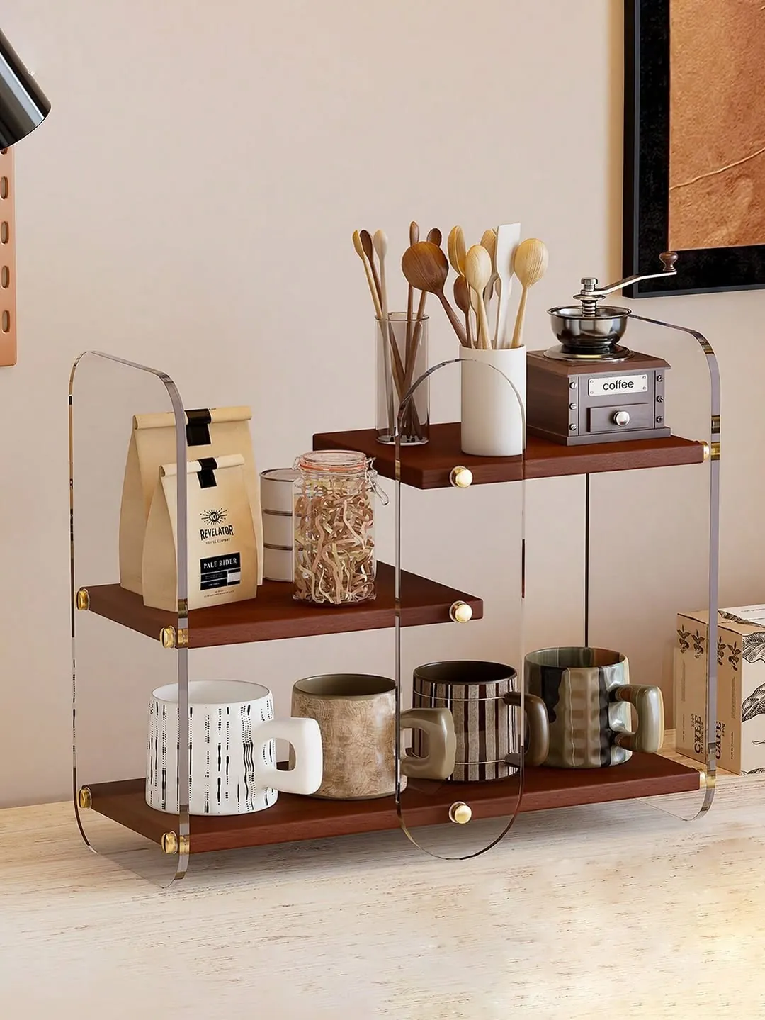 Wooden Perfume Display Stand
