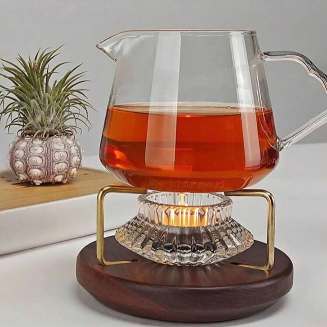 Glass Teapot with Warming Stand
