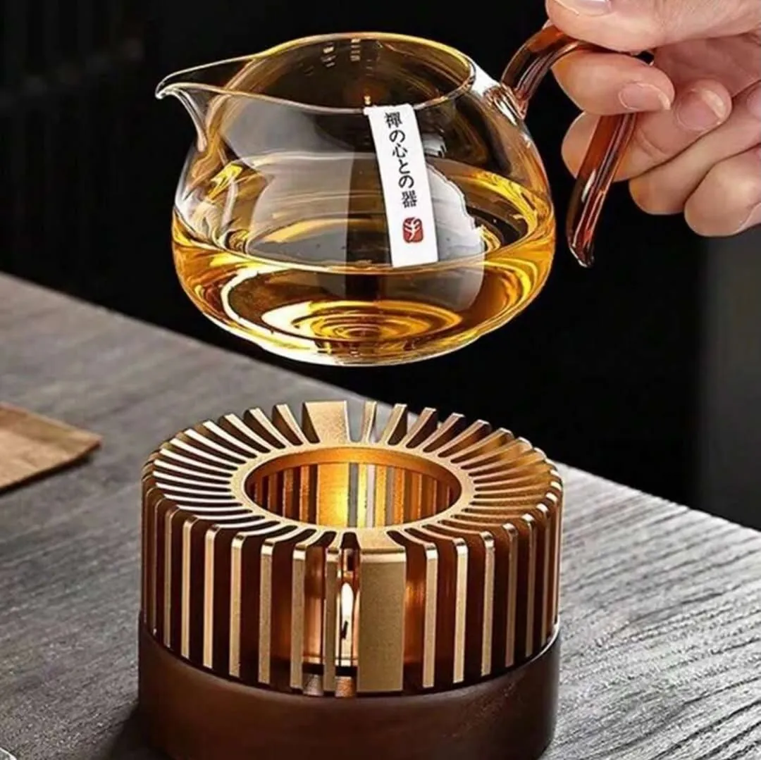 Glass Teapot with Warming Stand