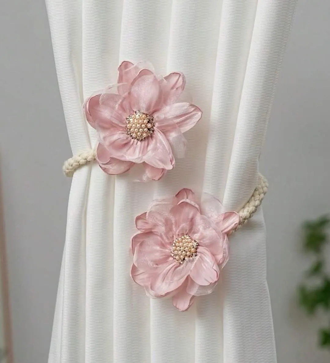 Decorative Floral Curtain Tiebacks