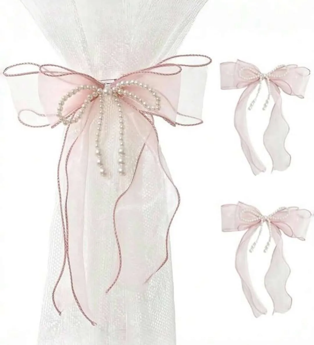 Decorative Floral Curtain Tiebacks