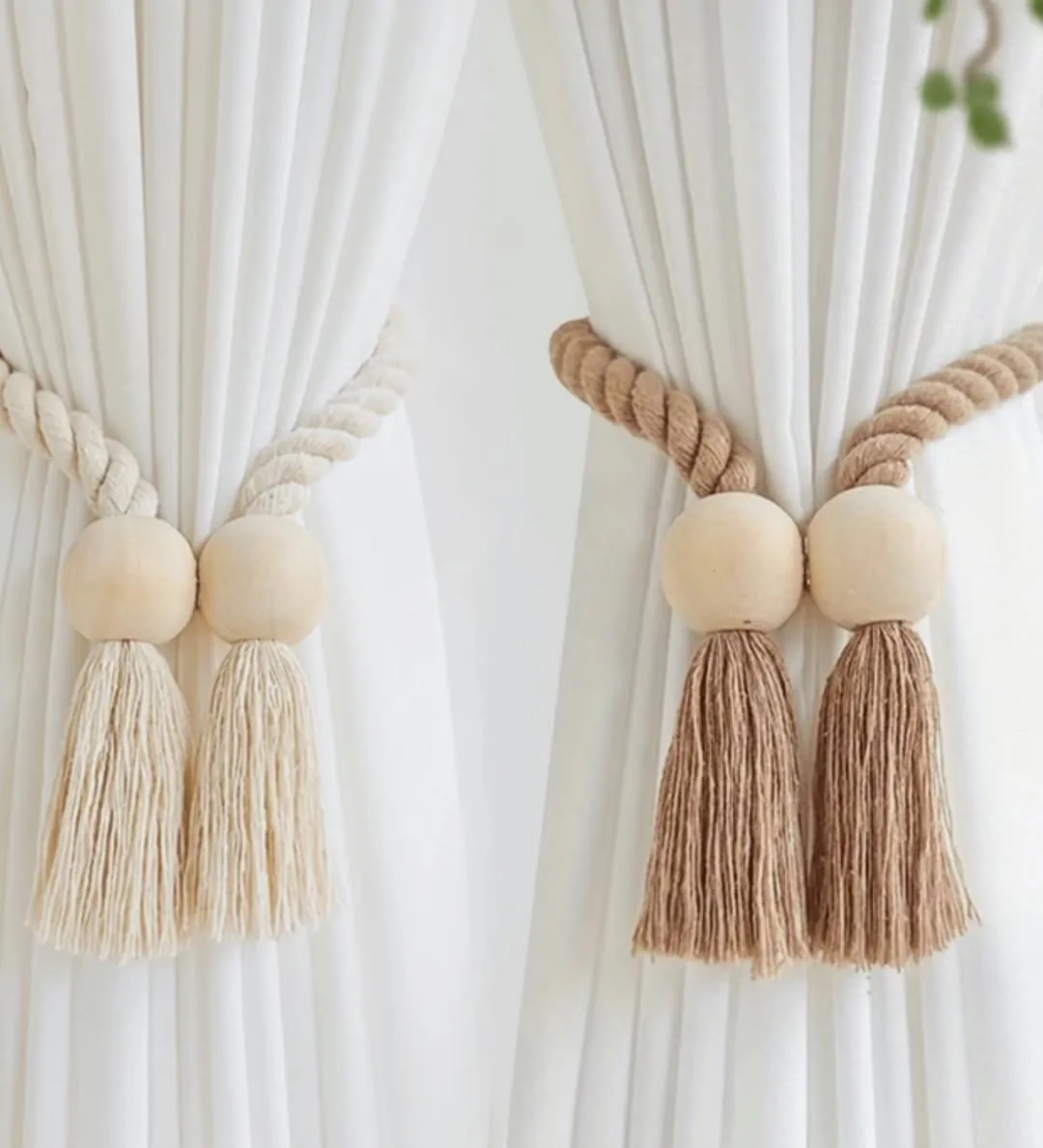 Decorative Floral Curtain Tiebacks
