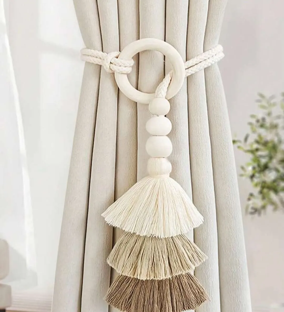 Decorative Floral Curtain Tiebacks