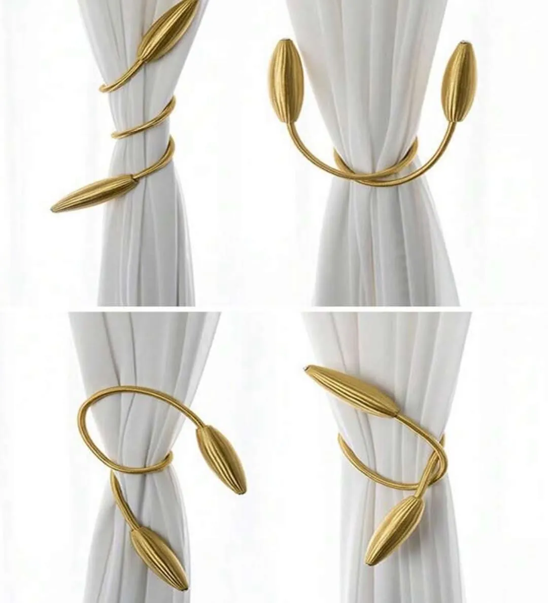 Decorative Floral Curtain Tiebacks