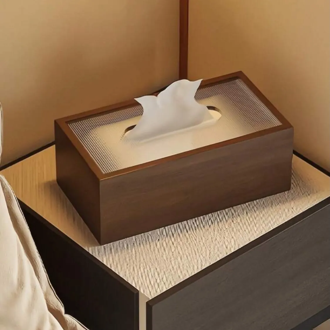 Wooden Tissue Box