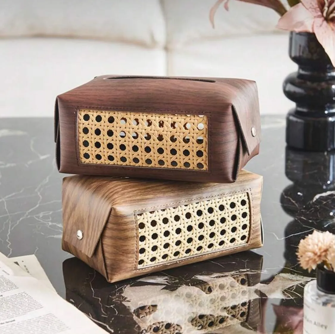 Wooden Tissue Box