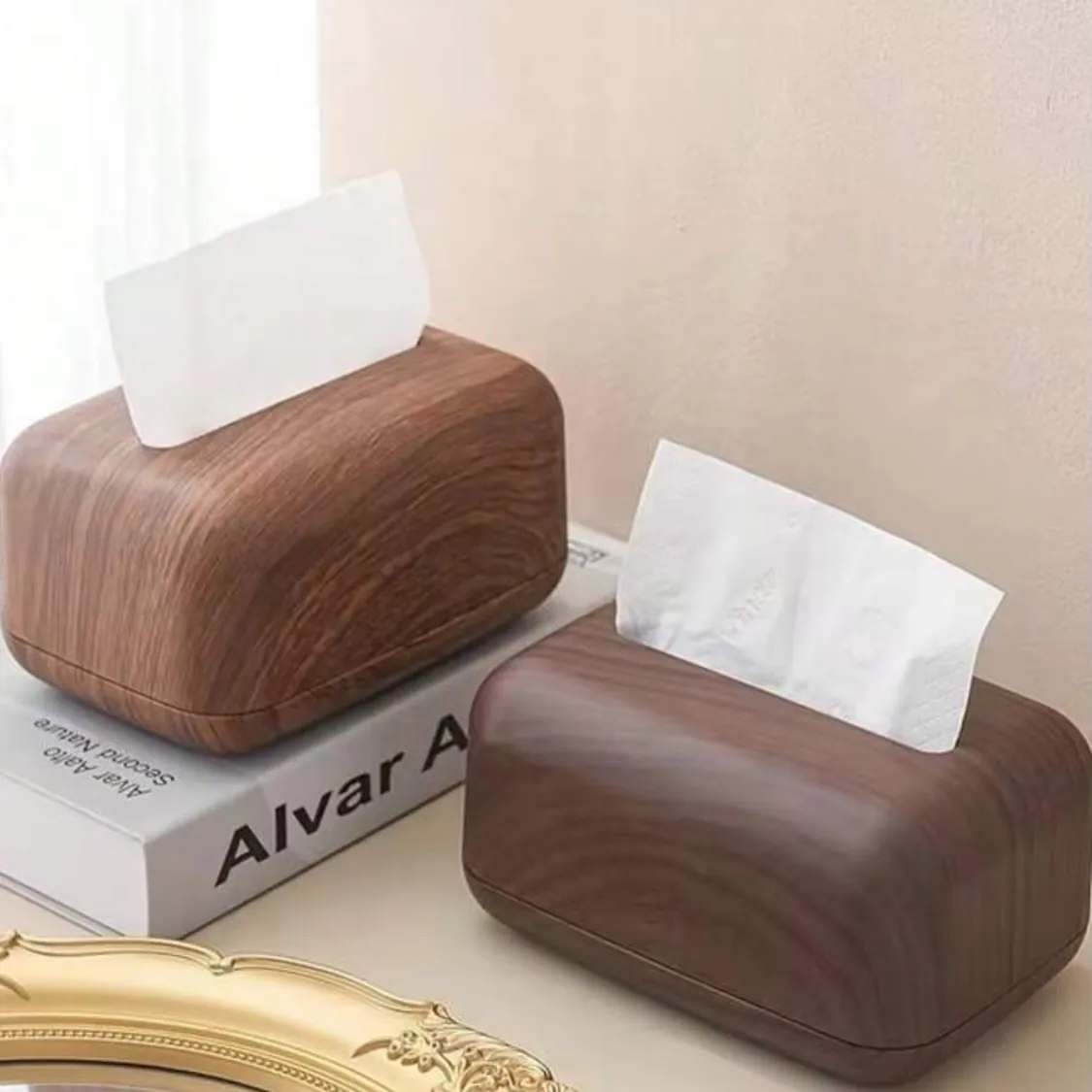 Wooden Tissue Box