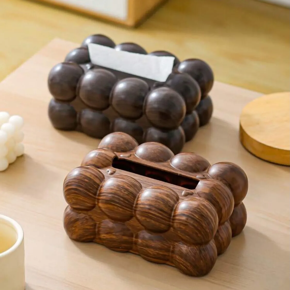 Wooden Tissue Box