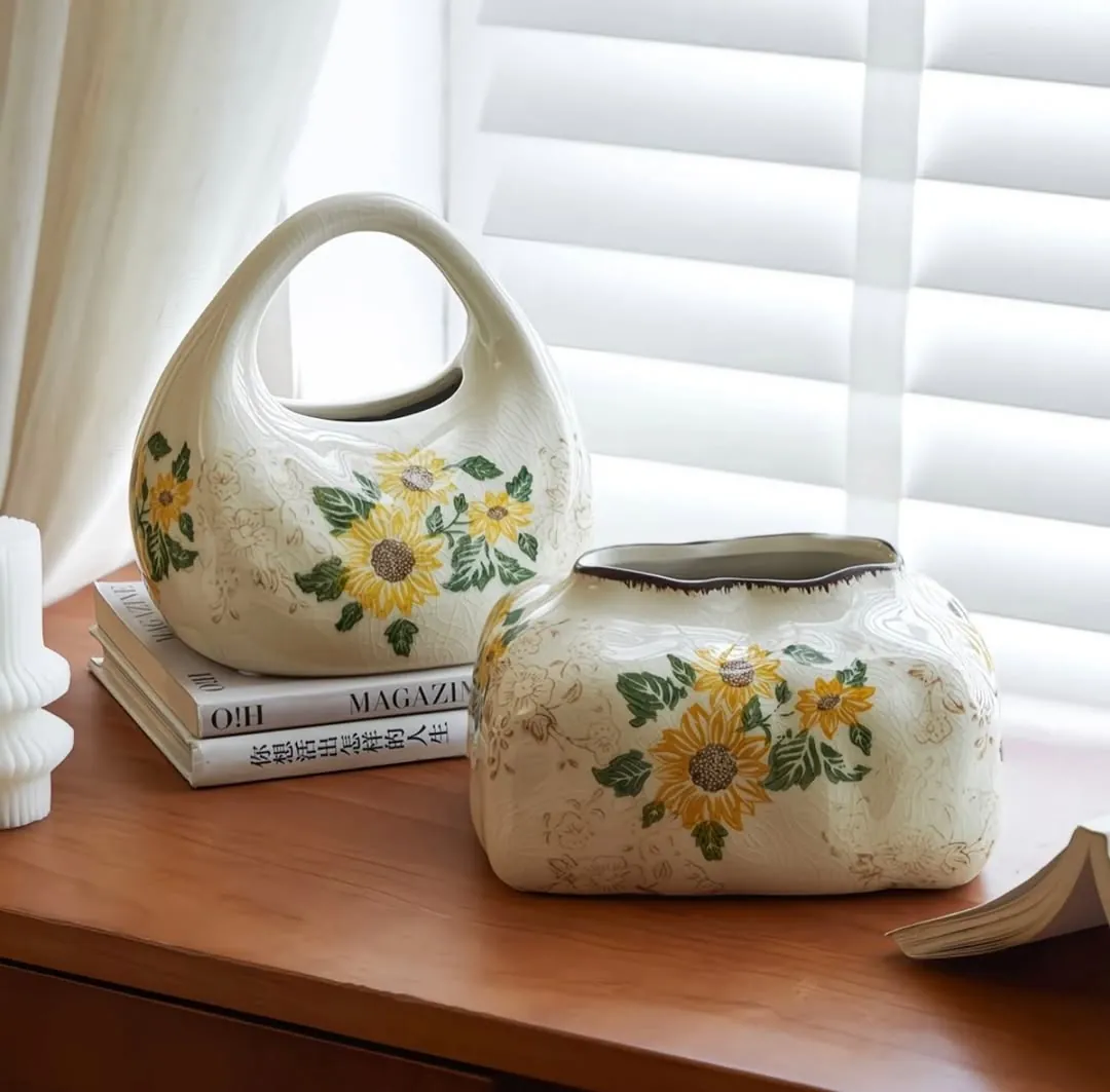 Sunflower Ceramic Tissue Box