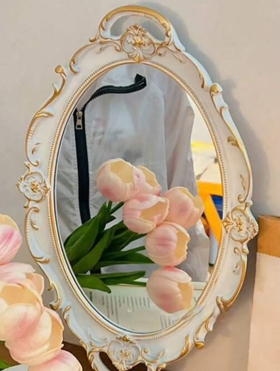 Vintage Pink Decorative Mirror