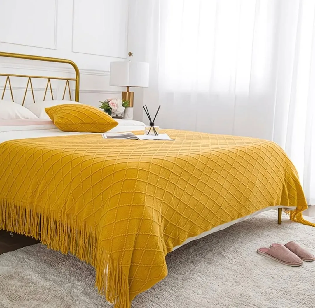 Decorative Bed Throw Blanket