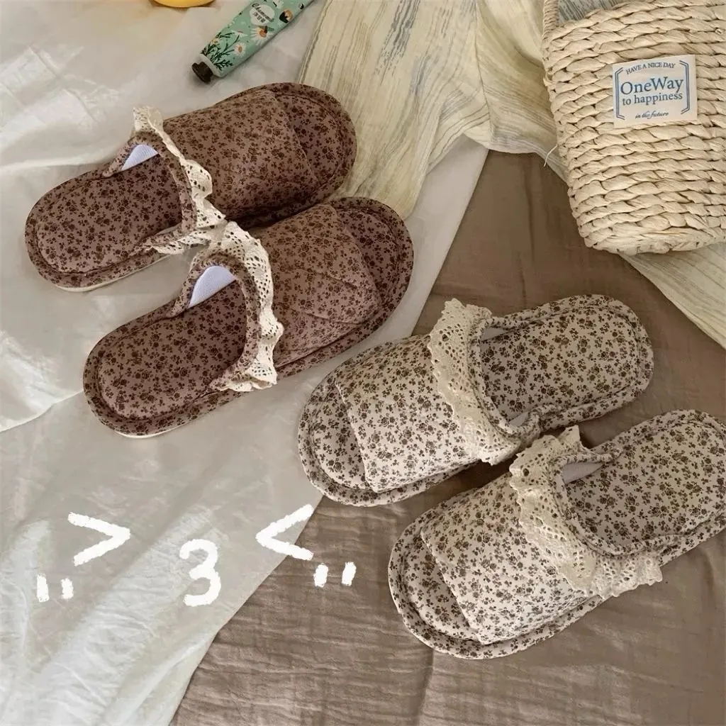Women's Fuzzy Bow Slippers