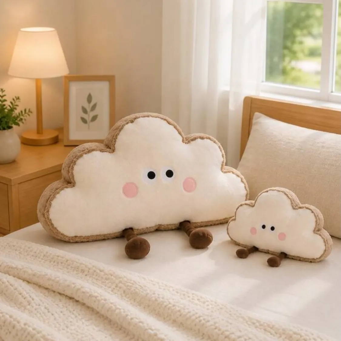 Decorative Plush Pillows (Cloud, Star, Moon)