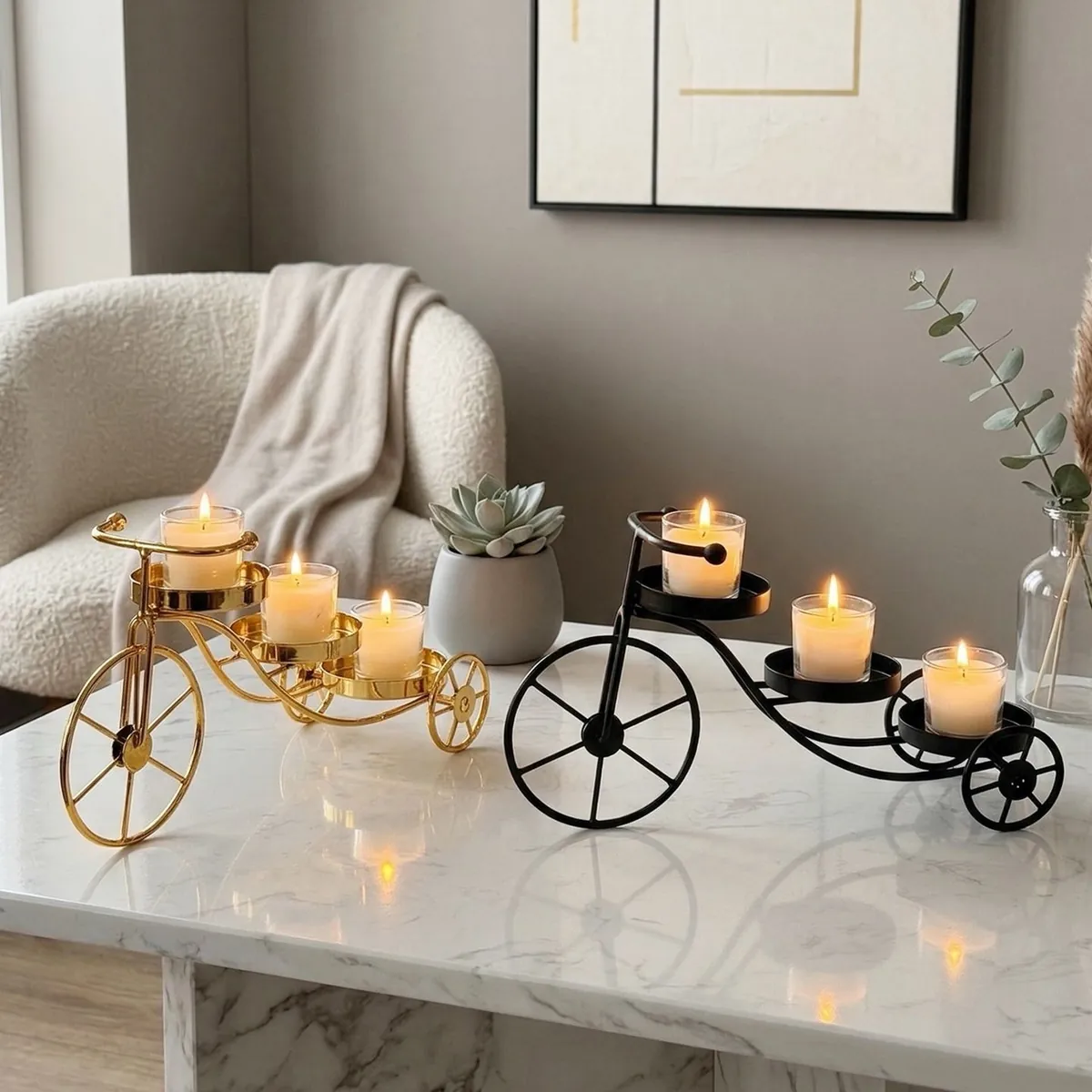 Frosted Pink Candle Holder