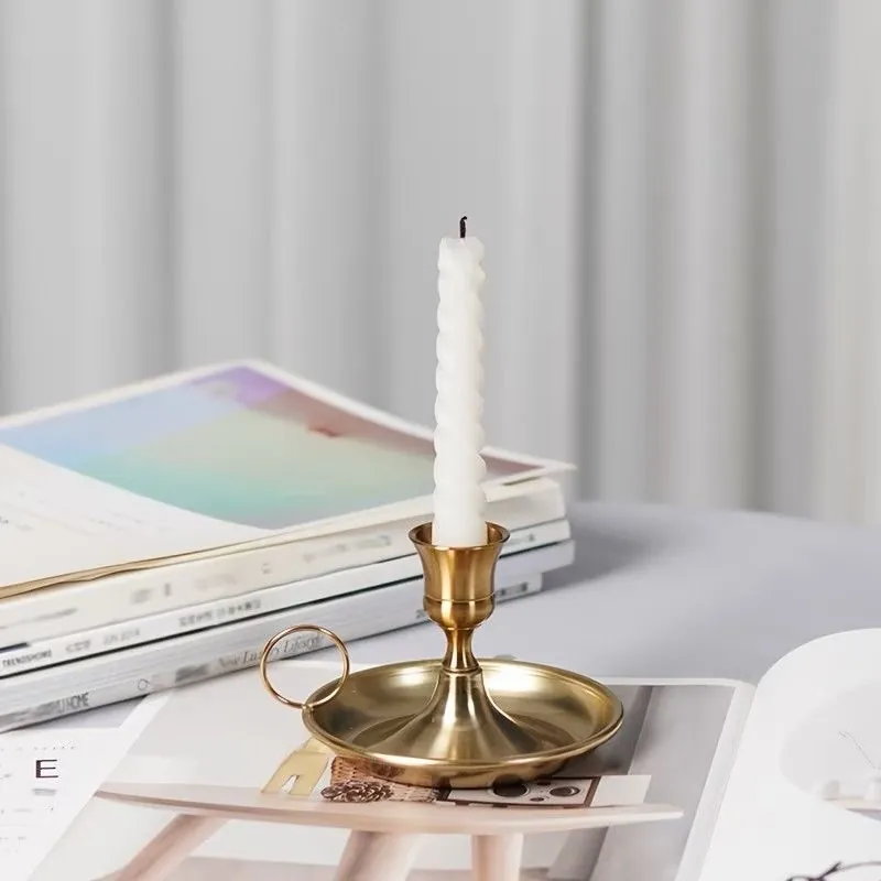 Frosted Pink Candle Holder