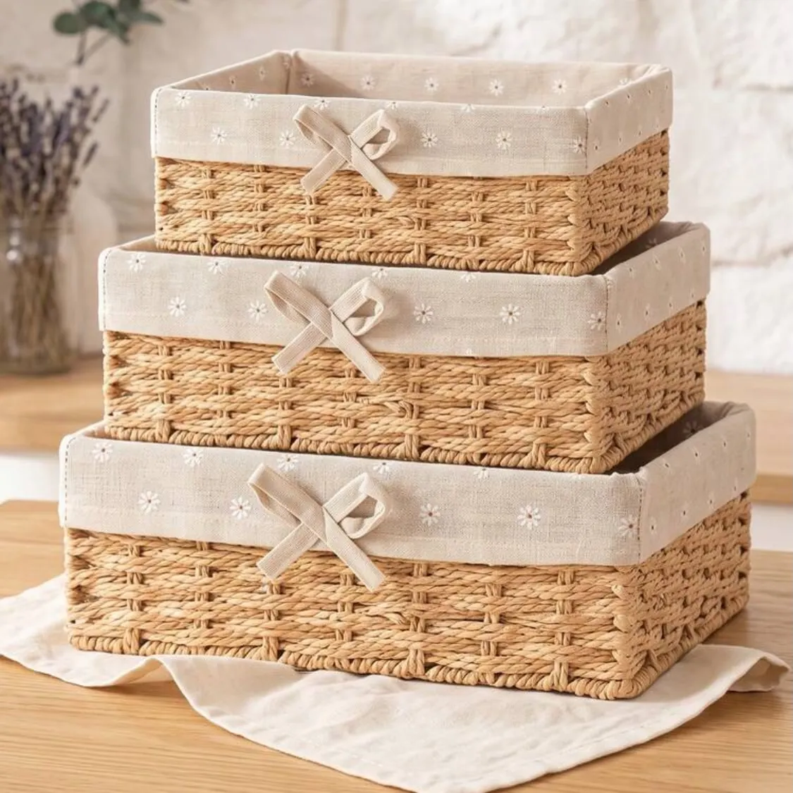 Floral Design Cotton Pad Storage Case