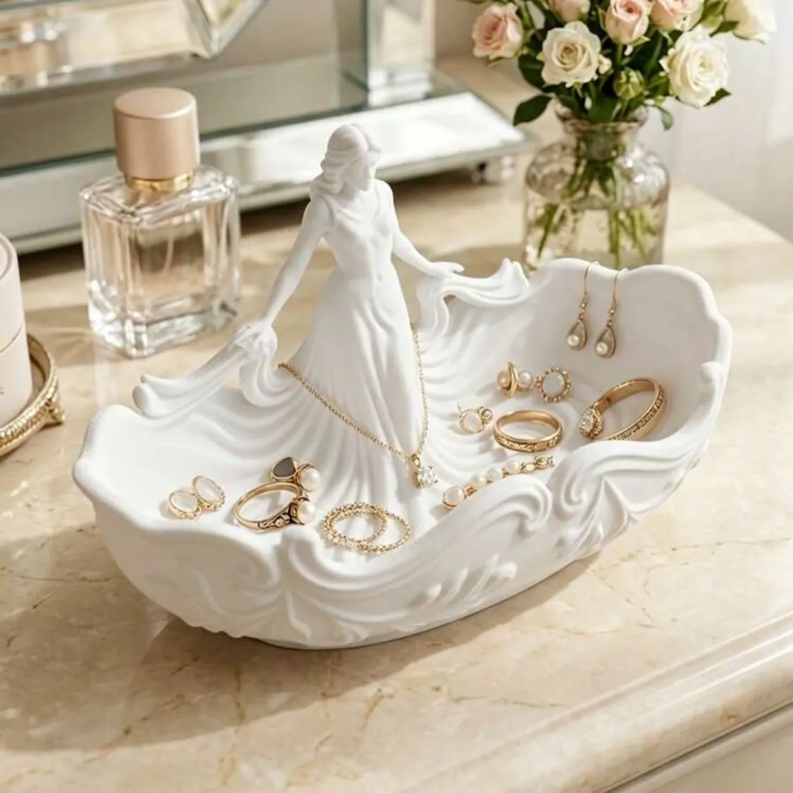 Swan-Shaped Jewelry Bowl