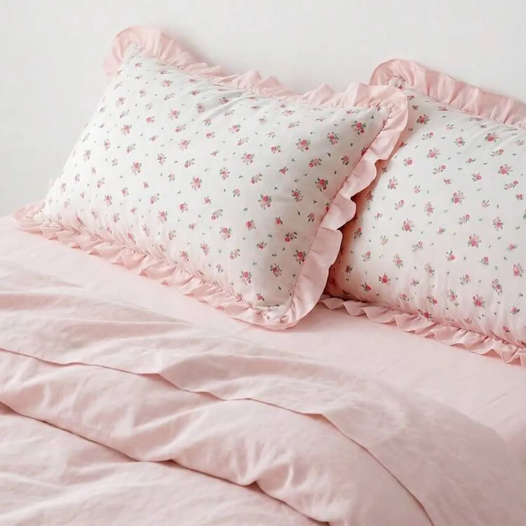 Satin Ruffled Pillowcases