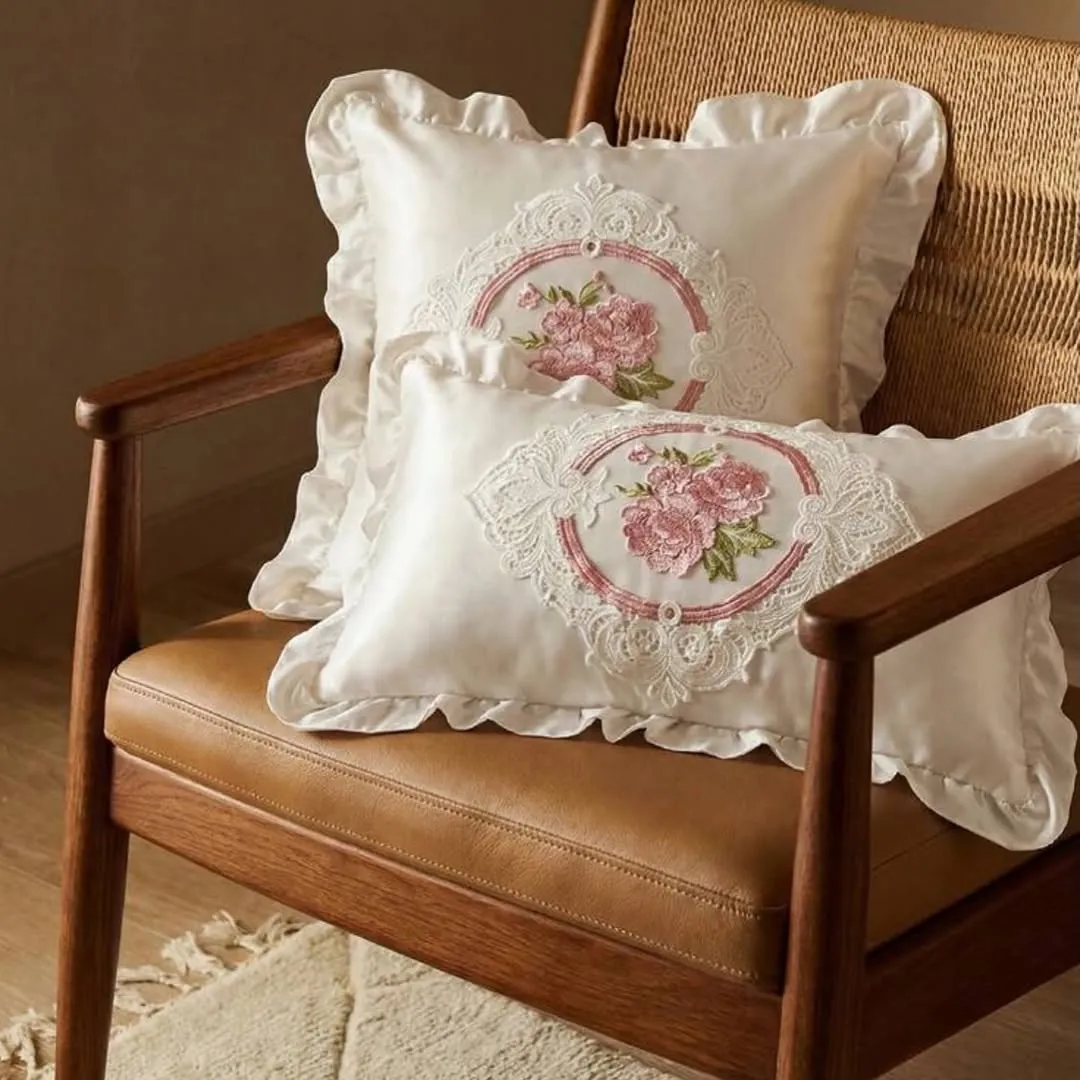Satin Ruffled Pillowcases