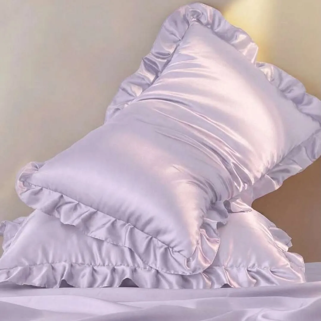 Satin Ruffled Pillowcases