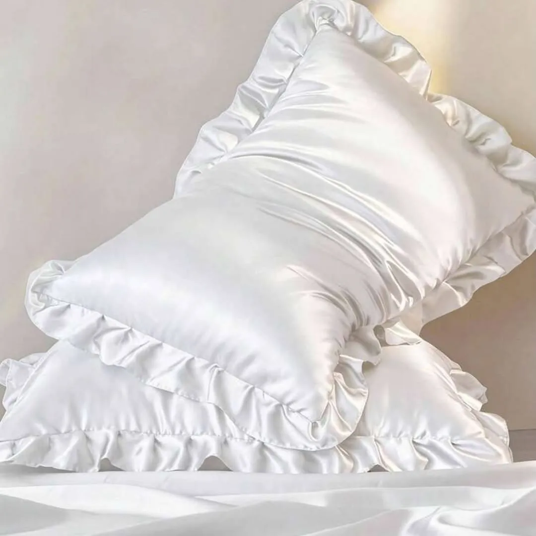 Satin Ruffled Pillowcases