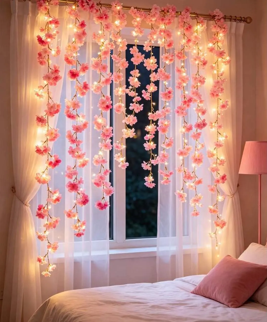 Butterfly Patterned Sheer Curtains