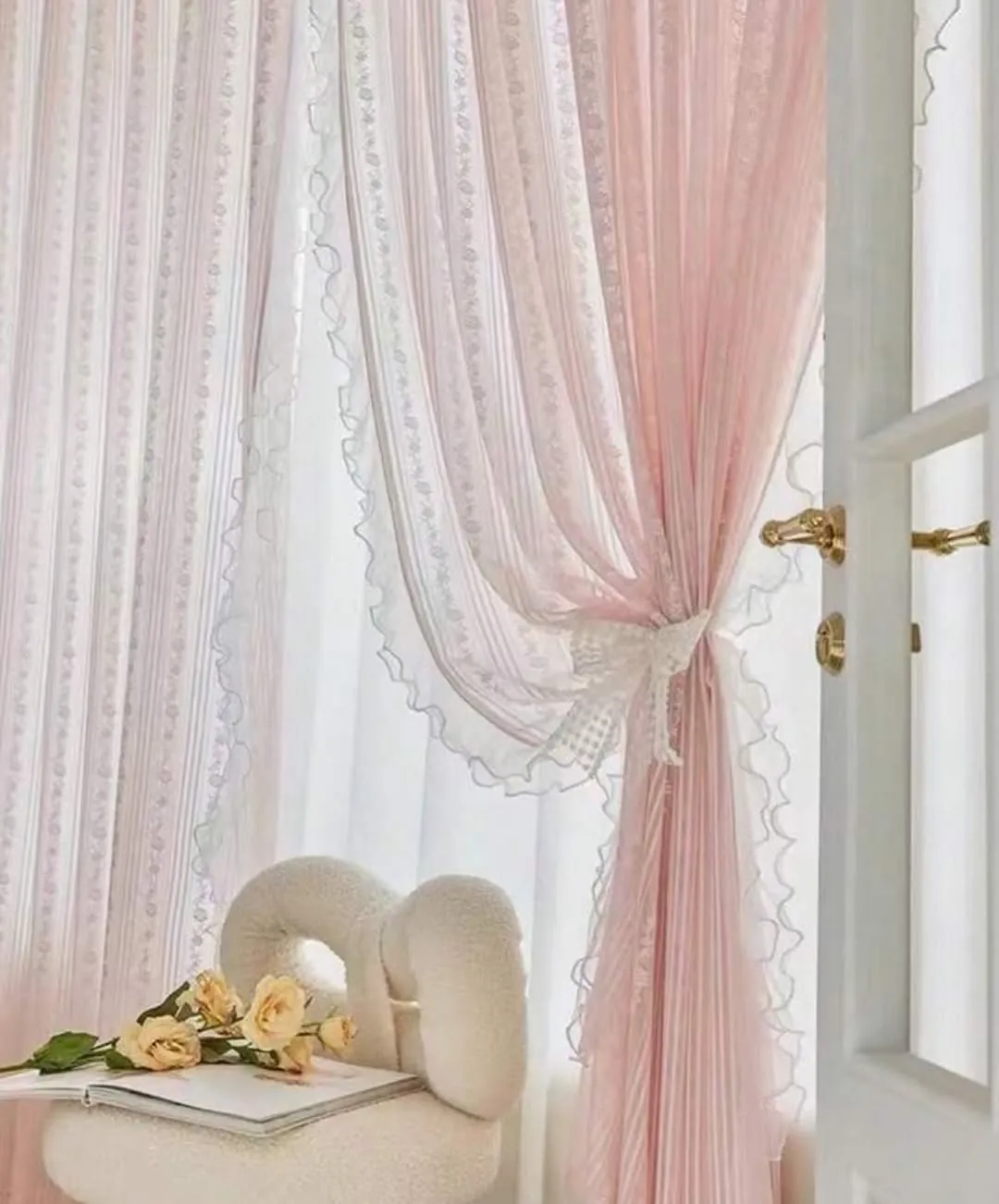 Butterfly Patterned Sheer Curtains