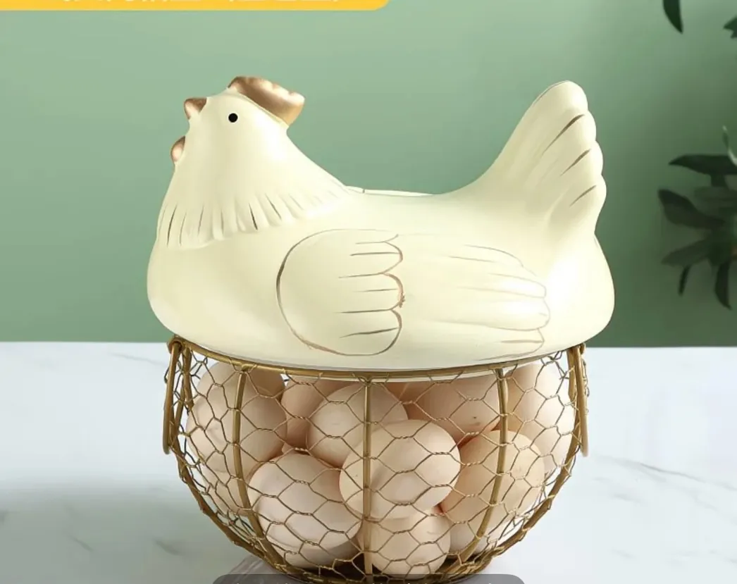 Chicken-Shaped Egg Basket