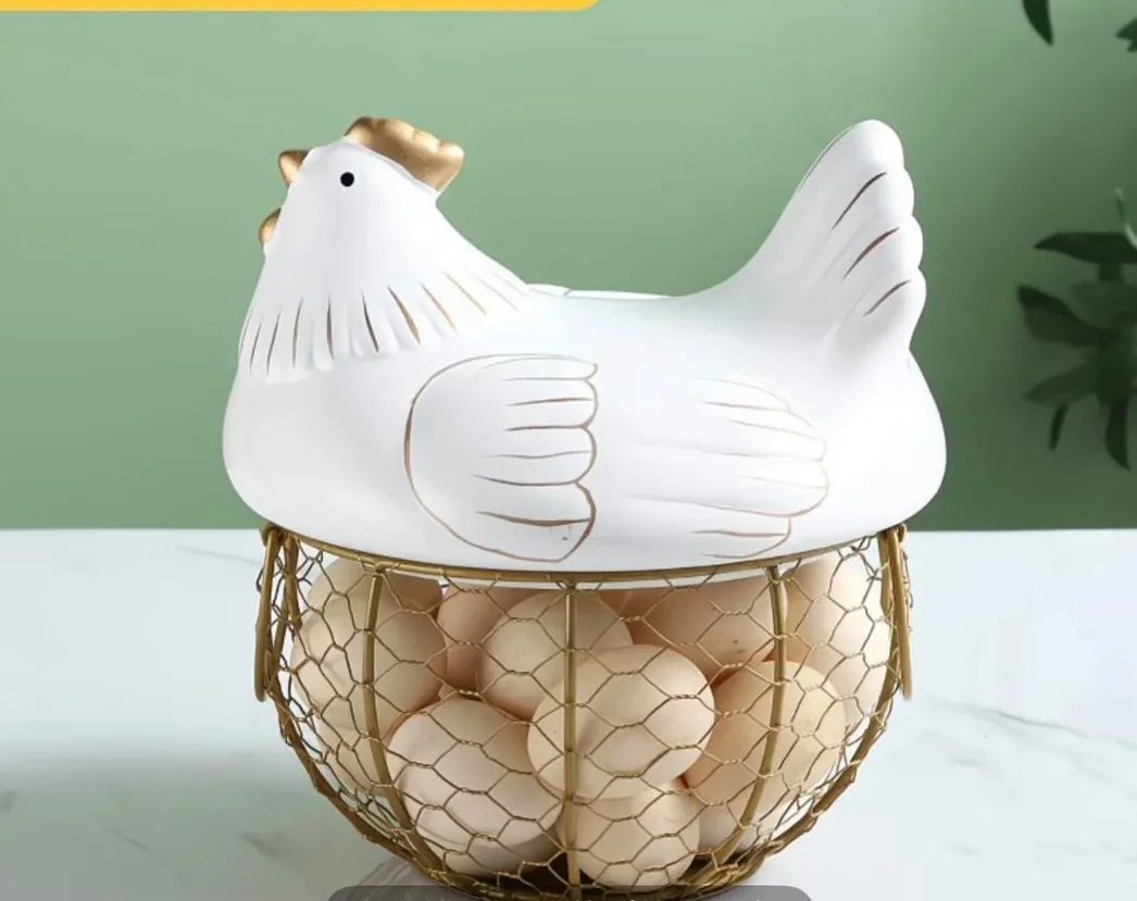 Chicken-Shaped Egg Basket
