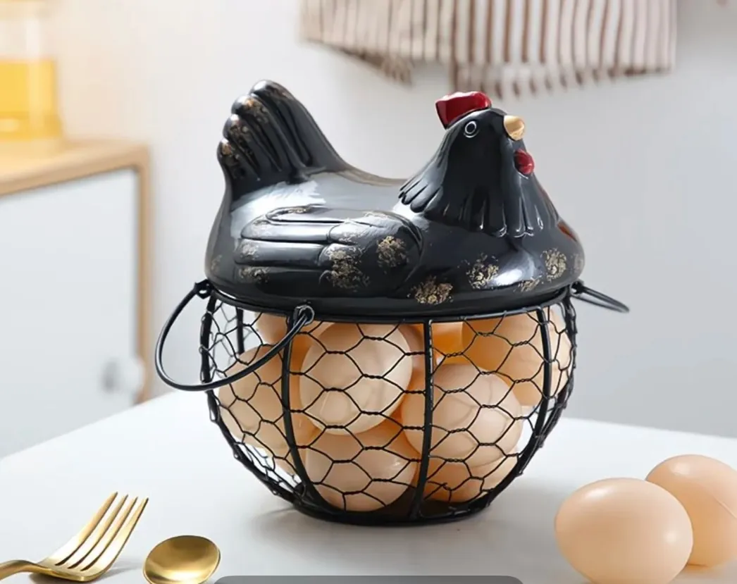 Chicken-Shaped Egg Basket