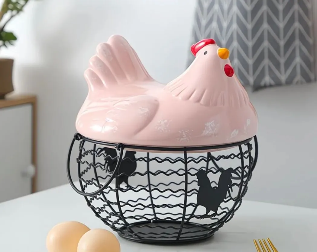 Chicken-Shaped Egg Basket