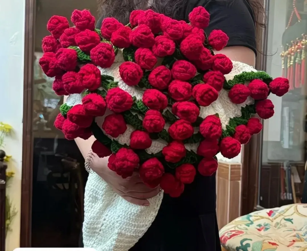 Crocheted Flower Bouquet