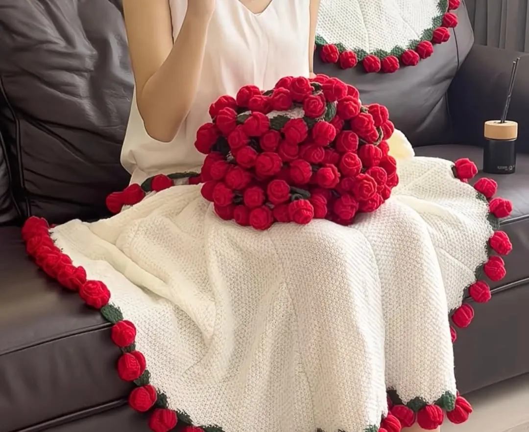 Crocheted Flower Bouquet