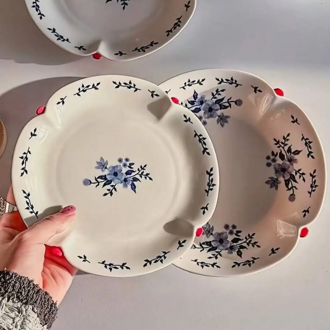 Floral Decorative Ceramic Plate