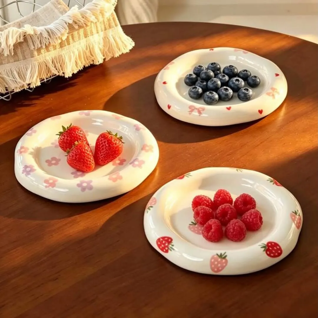 Floral Decorative Ceramic Plate