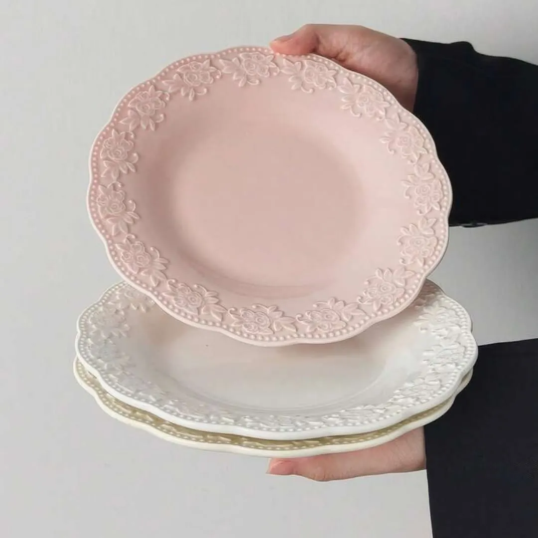 Floral Decorative Ceramic Plate