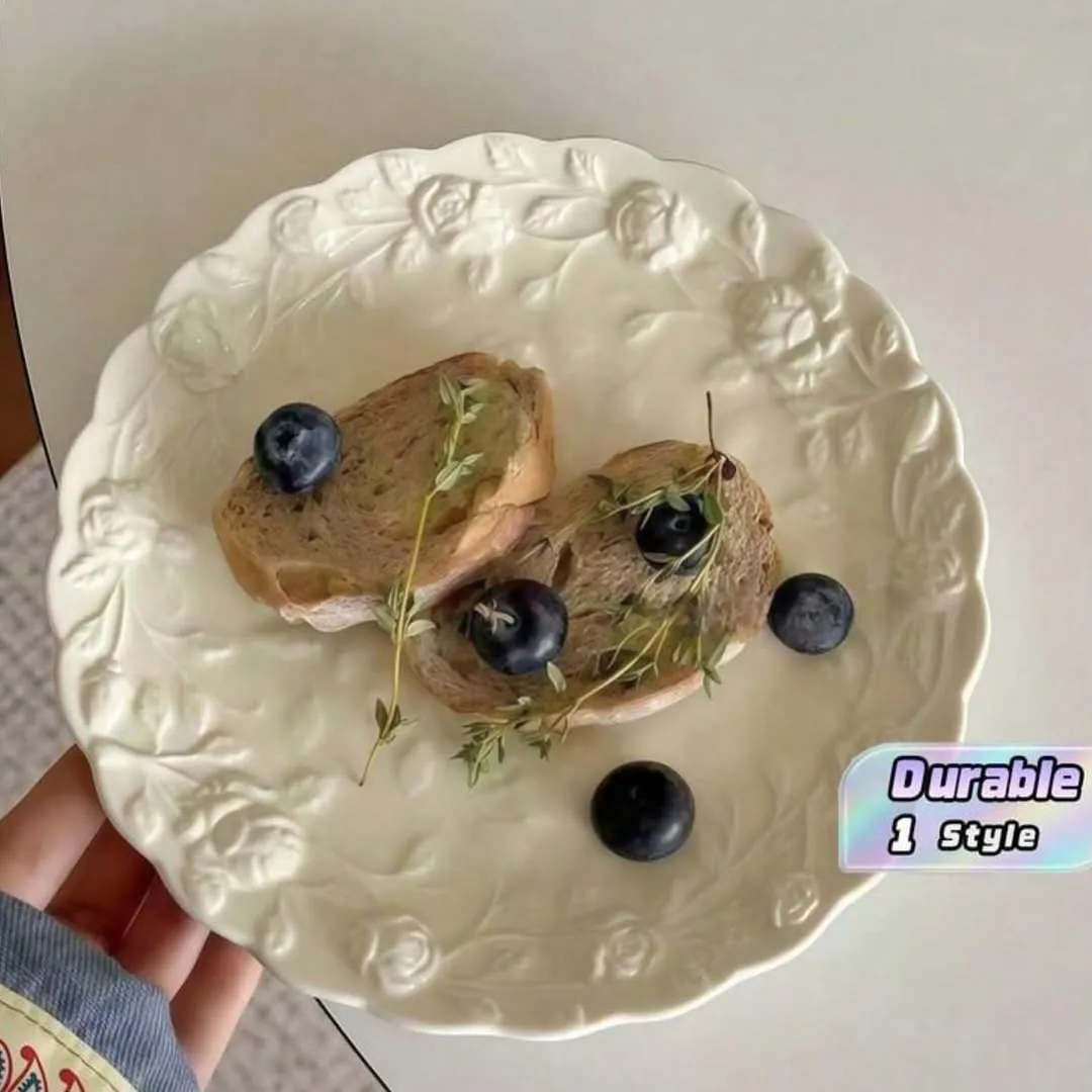 Floral Decorative Ceramic Plate