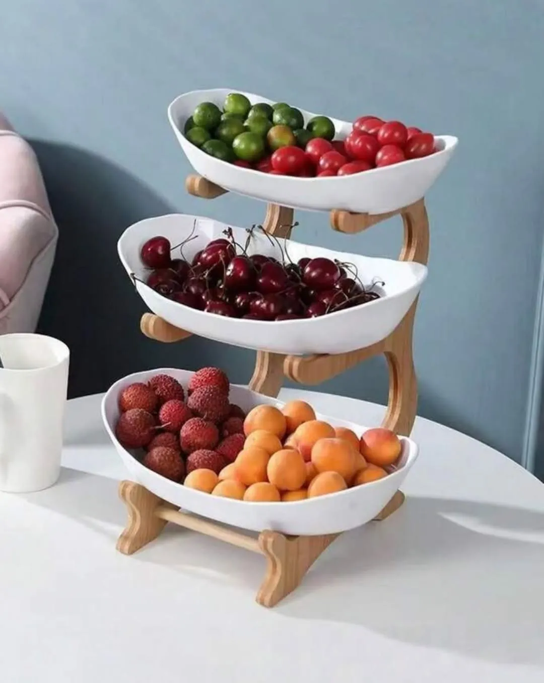 Tiered Bamboo Treat Stand